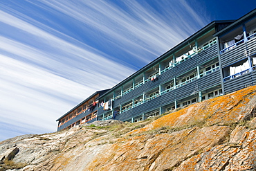 Apartment block housing in Ilulissat on Greenland, Polar Regions