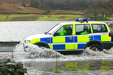 In January 2005 a severe storm hit Cumbria that created havoc on the roads and toppled over  one million trees, Cumbria, England, United Kingdom, Europe