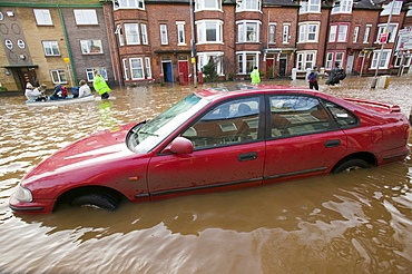 In January 2005 a severe storm hit Cumbria that created havoc on the roads and toppled over  one million trees, Carlisle, Cumbria, England, United Kingdom, Europe