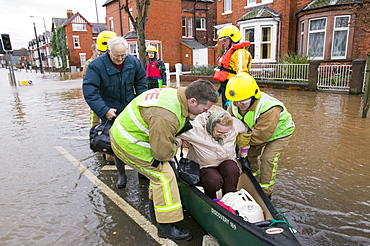 In January 2005 a severe storm hit Cumbria that created havoc on the roads and toppled over  one million trees, Carlisle, Cumbria, England, United Kingdom, Europe