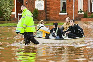 In January 2005 a severe storm hit Cumbria that created havoc on the roads and toppled over  one million trees, Carlisle, Cumbria, England, United Kingdom, Europe