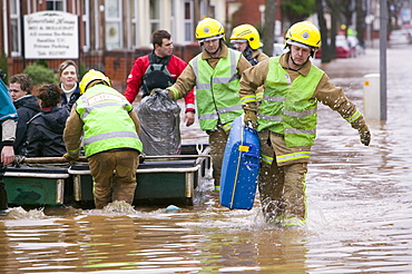 In January 2005 a severe storm hit Cumbria that created havoc on the roads and toppled over  one million trees, Carlisle, Cumbria, England, United Kingdom, Europe