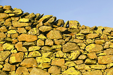 A drystone wall in the Lake District, Cumbria, England, United Kingdom, Europe