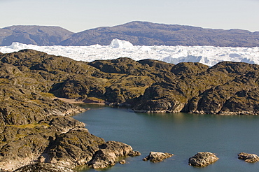 Icebergs from the Jacobshavn Glacier (Sermeq Kujalleq), Greenland, Polar Regions