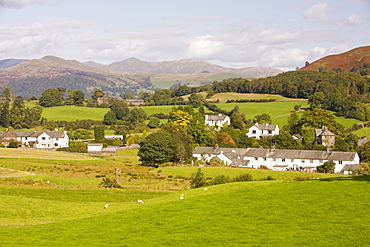 Hawkshead in the Lake District National Park, Cumbria, England, United Kingdom, Europe