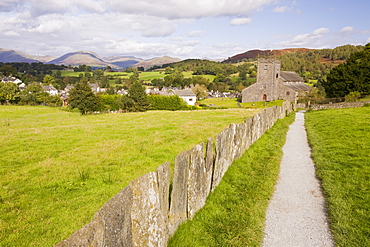 Hawkshead in the Lake District National Park, Cumbria, England, United Kingdom, Europe