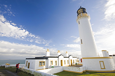 The Mull of Galloway lighthouse on Scotlands most southerly tip, Scotland, United Kingdom, Europe