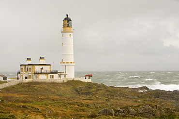 The Lighthouse on Corsewall Point on the Rhins of Galloway Scotland, United Kingdom, Europe