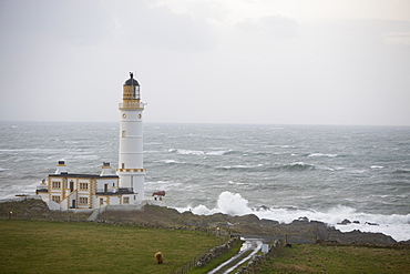 The Lighthouse on Corsewall Point on the Rhins of Galloway Scotland, United Kingdom, Europe