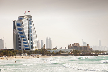 A public beach in Dubai, United Arab Emirates, Middle East