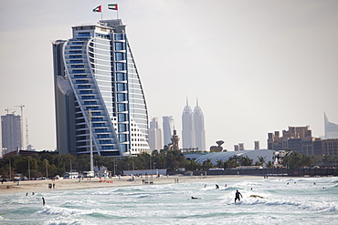 A public beach in Dubai, United Arab Emirates, Middle East