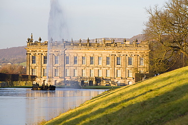 Chatsworth House in Derbyshire, England, United Kingdom, Europe