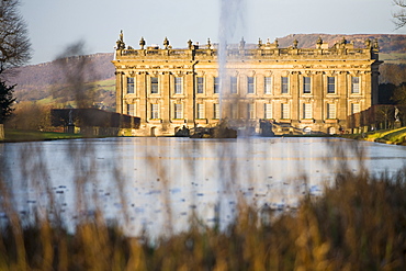 Chatsworth House in Derbyshire, England, United Kingdom, Europe