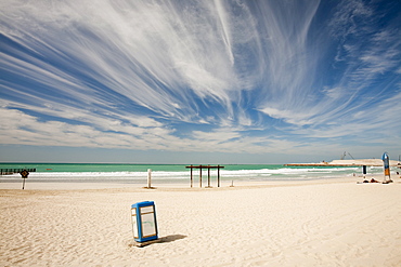 A public beach in Dubai, United Arab Emirates, Middle East