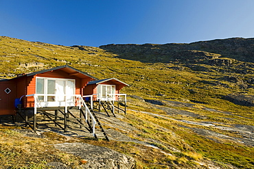 Camp Victor at Eqip Sermia on the west Greenland coast north of Ilulissat, Greenland, Polar Regions