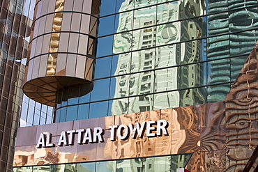 The Al Attar Tower in Dubai, United Arab Emirates, Middle East