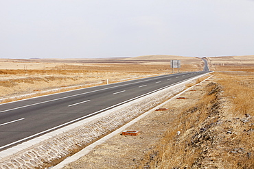 A new highway marches across Inner Mongolia as the demand for cars is ever increasing in China, Asia