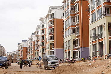 New apartment blocks in Dongsheng, part of Ordos city, Inner Mongolia, China, Asia