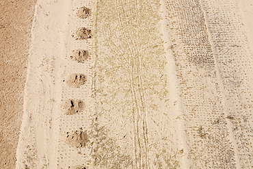 Dried dusty earth in Shanxi province, Northern China, Asia