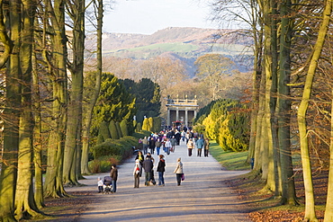 The Gardens at Chatsworth House in Derbyshire, England, United Kingdom, Europe