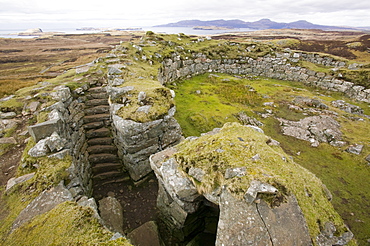 Dun Beag Broch on the Isle of Skye, Scotland, United Kingdom, Europe