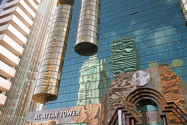 The Al Attar Tower in Dubai, United Arab Emirates, Middle East