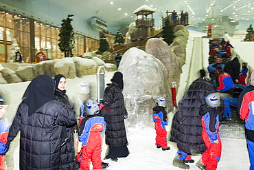 Inside the Ski Dubai complex, Dubai, United Arab Emirates, Middle East