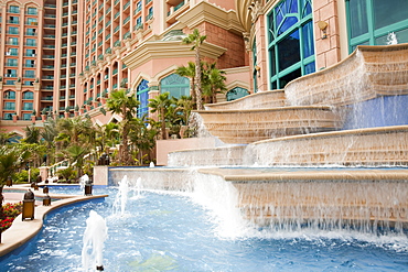 The Atlantis on the Palm, a hyper luxury hotel built on land reclaimed from the sea, Dubai, United Arab Emirates, Middle East