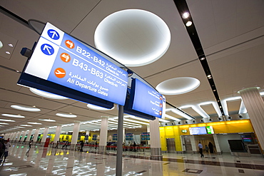 Inside Dubai's airport, United Arab Emirates, Middle East