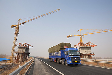 Building a new railway line across Heilongjiang province in northern China, Asia