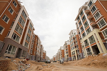 New apartment blocks in Dongsheng, part of Ordos city, Inner Mongolia, China, Asia