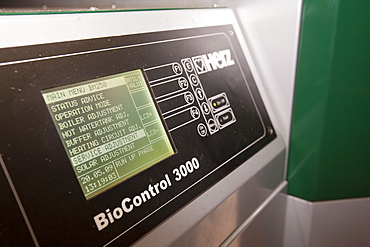 A biofuel boiler in the grounds of the Langdale Timeshare in the Lake District, Cumbria, England, United Kingdom, Europe