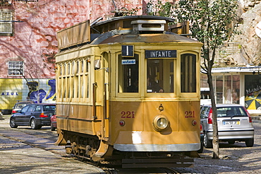 An old tram in Porto, Portugal, Europe