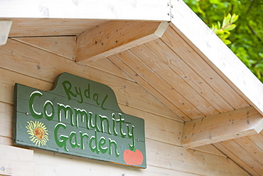 Rydal Hall Community Vegetable Garden in the grounds of Rydal Hall near Ambleside, Lake District, Cumbria, England, United Kingdom, Europe