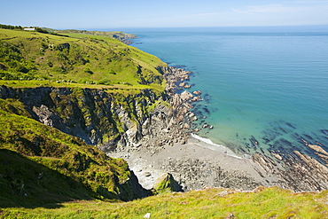 The North Devon coast near Combe Martin, England, United Kingdom, Europe