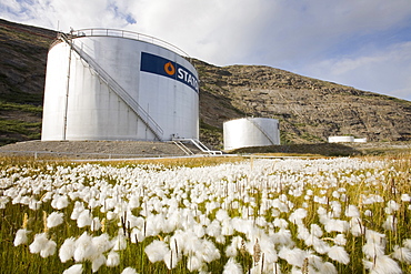 An oil storage depot in Kangerlussuaq, Greenland, Polar Regions