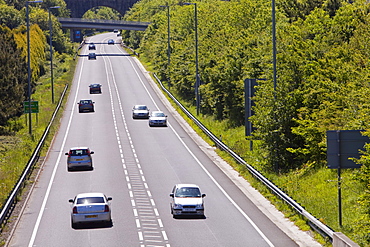 Cars on the A30 in Cornwall, England, United Kingdom, Europe