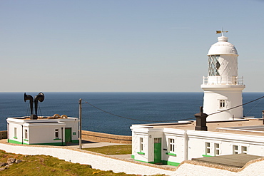 Pendeen Watch lighthouse near St. Just in Cornwall, England, United Kingdom, Europe