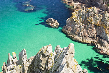 Cornish coastal scenery near Pendeen, Cornwall, England, United Kingdom, Europe