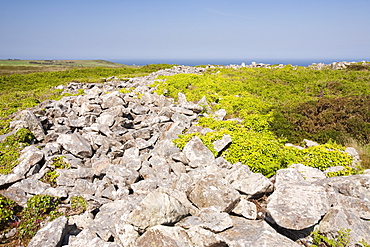 Chun Castle, a Neolithic defensive hill fort, near St. Just, Cornwall, England, United Kingdom, Europe