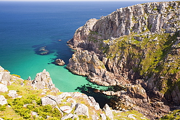 Cornish coastal scenery near Pendeen, Cornwall, England, United Kingdom, Europe