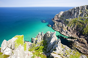 Cornish coastal scenery near Pendeen, Cornwall, England, United Kingdom, Europe