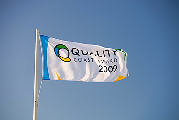 Quality Coast Award flag, Morecambe, Lancashire, England, United Kingdom, Europe