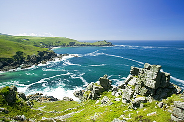 Coastal scenery near Zennor in Cornwall, England, United Kingdom, Europe