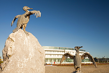 An art project themed with birds, Morecambe, Lancashire, England, United Kingdom, Europe