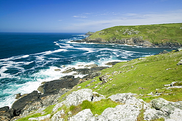 Coastal scenery near Zennor in Cornwall, England, United Kingdom, Europe