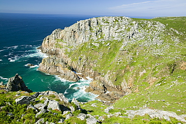 Coastal scenery near Zennor in Cornwall, England, United Kingdom, Europe