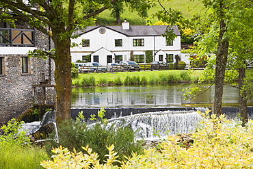An apartment development next to the River Kent at Cowan Head near Kendal, Cumbria, England, United Kingdom, Europe