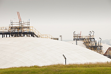 Gas storage depot in Barrow in Furness, Cumbria, England, United Kingdom, Europe