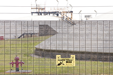 Gas storage depot in Barrow in Furness, Cumbria, England, United Kingdom, Europe